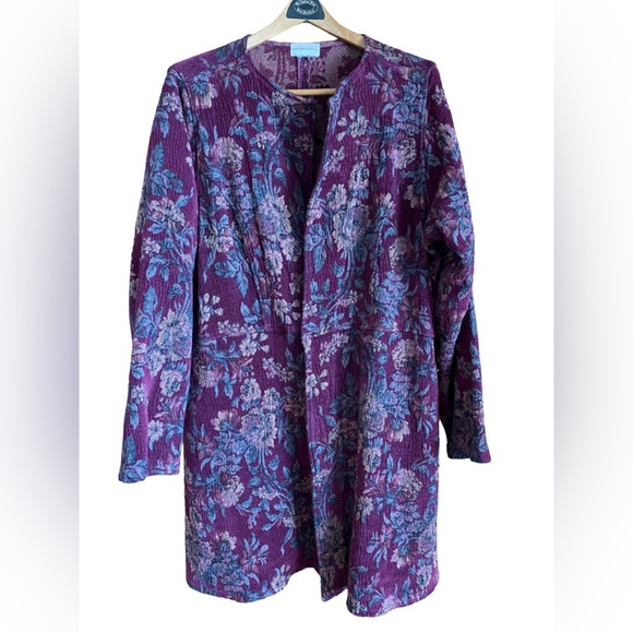 Soft Surroundings floral tapestry print jacket. US 1x - Picture 2 of 4